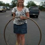 Kelly w/Gold and Brown 11 foot hoop