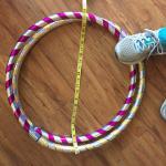 travel hula hoop 40"OD to 20"!